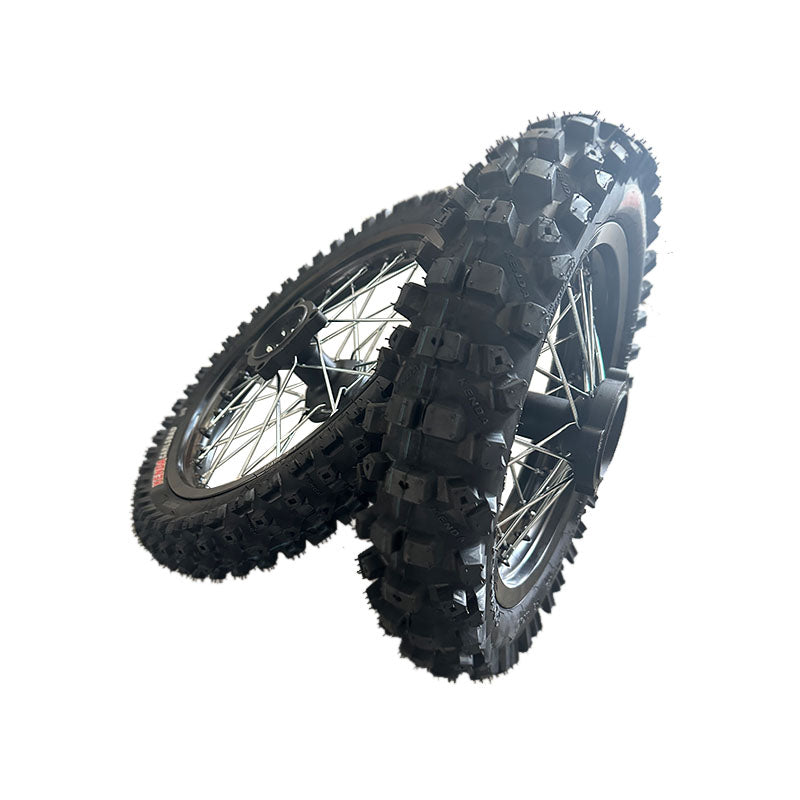 14/17” Universal Mini E-Moto Dirt Wheel Set