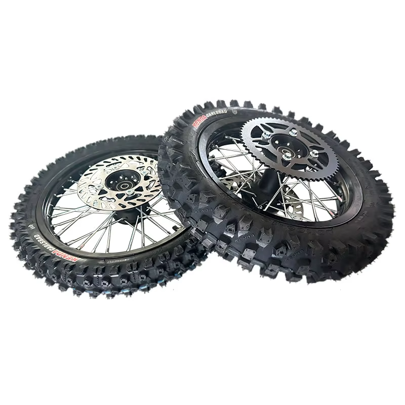 14/17” Universal Mini E-Moto Dirt Wheel Set
